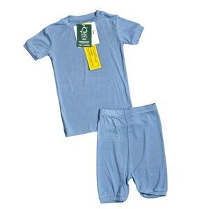NWT | Hapiu 2-Piece Cloud-Soft Bamboo Viscose Pajama Set | Blue | 3T